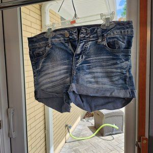 Wax Jean Denim Shorts